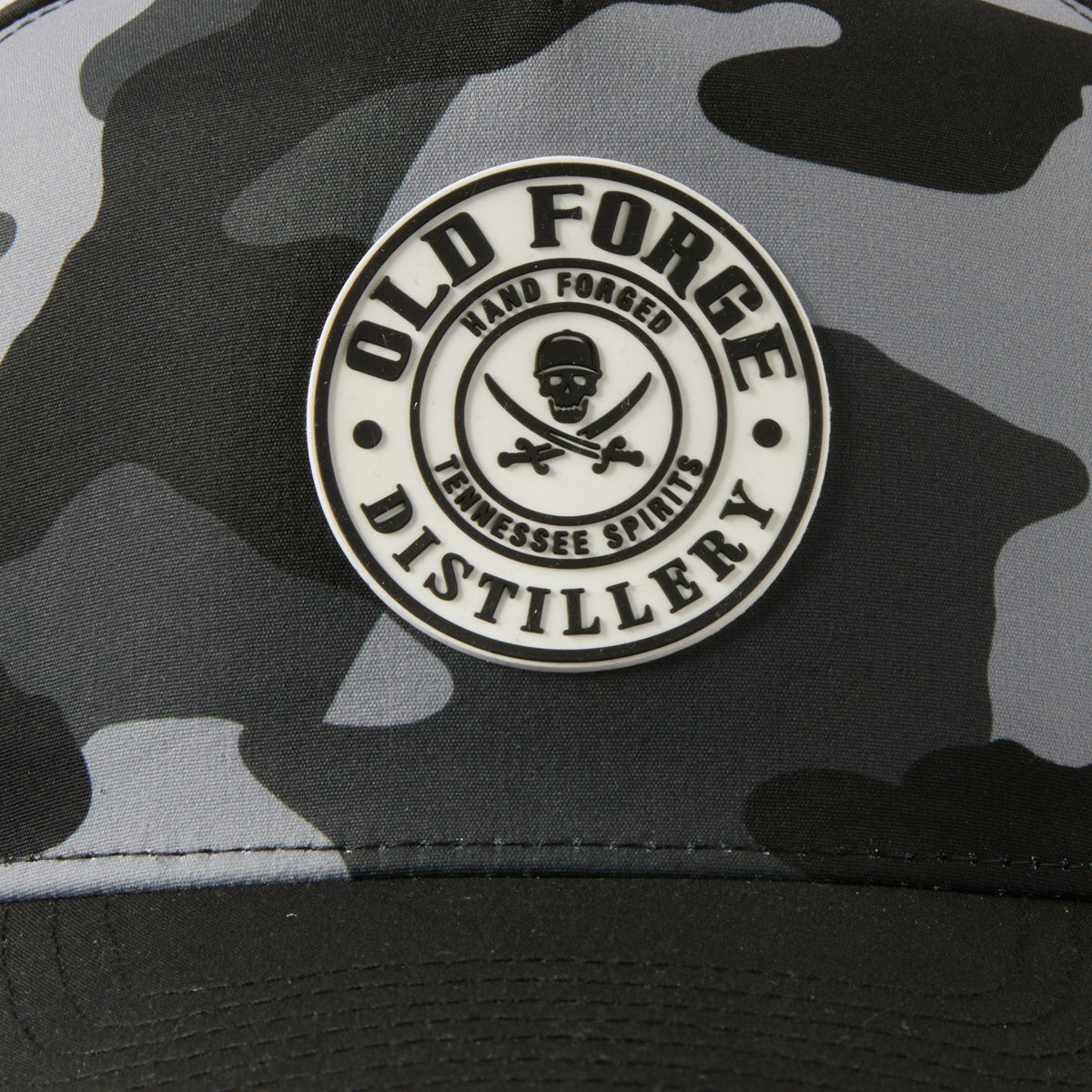 custom pvc patch camo perforated hat