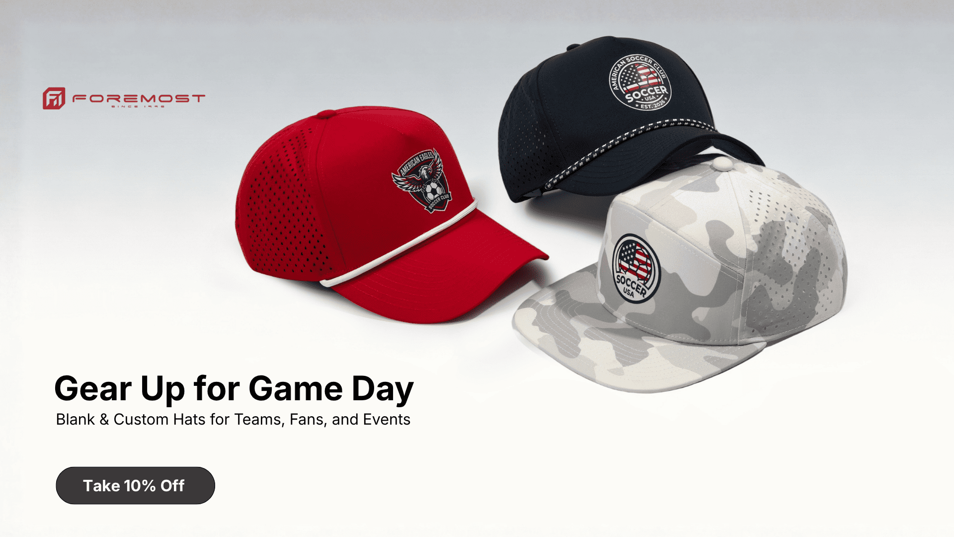 blank and custom hat gear up for game day