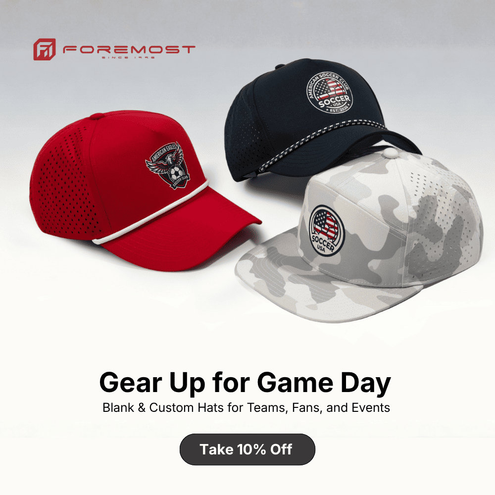 blank and custom hat gear up for game day