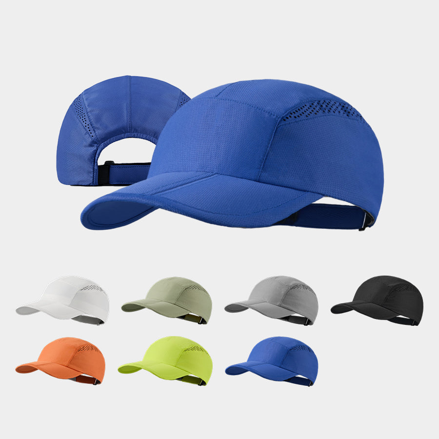 Blank Perforated Foldable Lightweight Running Cap Wholesale UPF 50+ 5067